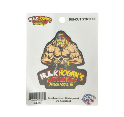 Hulk Hogan Hogan's Beach Shop Splitface Sticker