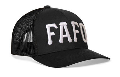 FAFO Trucker Haka Hat Black Fuck Around, Find Out Snapback