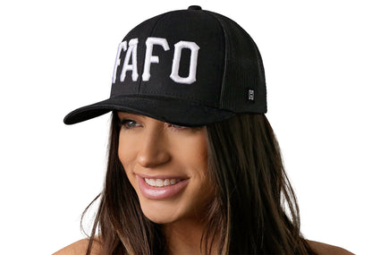 FAFO Trucker Haka Hat Black Fuck Around, Find Out Snapback