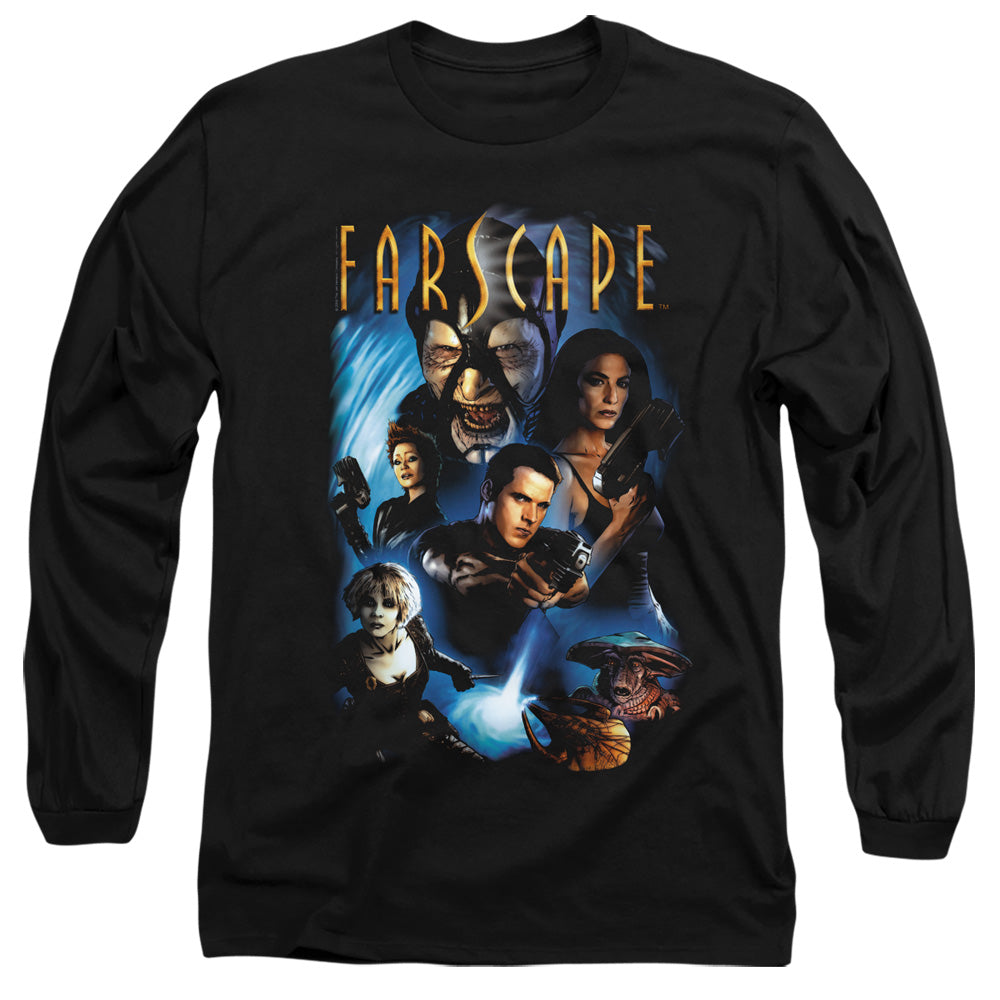 Farscape Comic Cover Mens Long Sleeve Shirt Black Officially Licensed