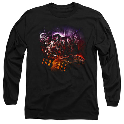Farscape Graphic Collage Mens Long Sleeve Shirt Black Officially Licensed