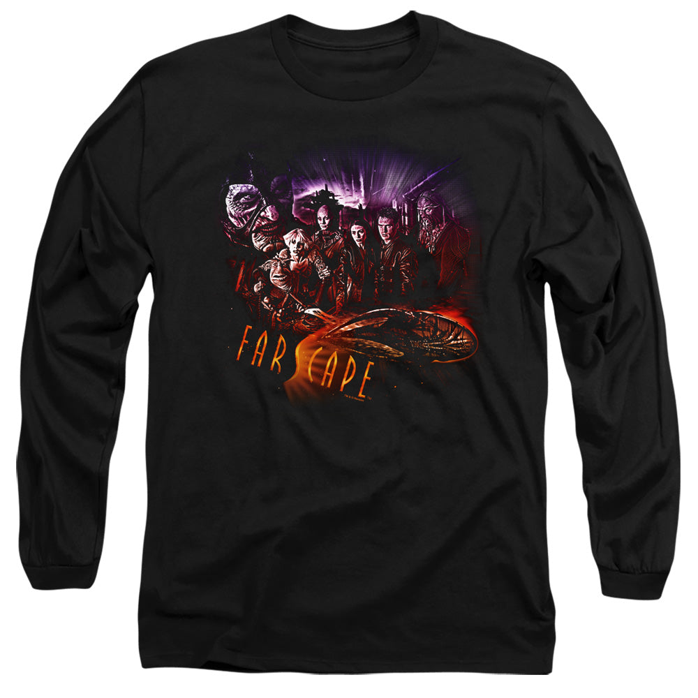Farscape Graphic Collage Mens Long Sleeve Shirt Black Officially Licensed