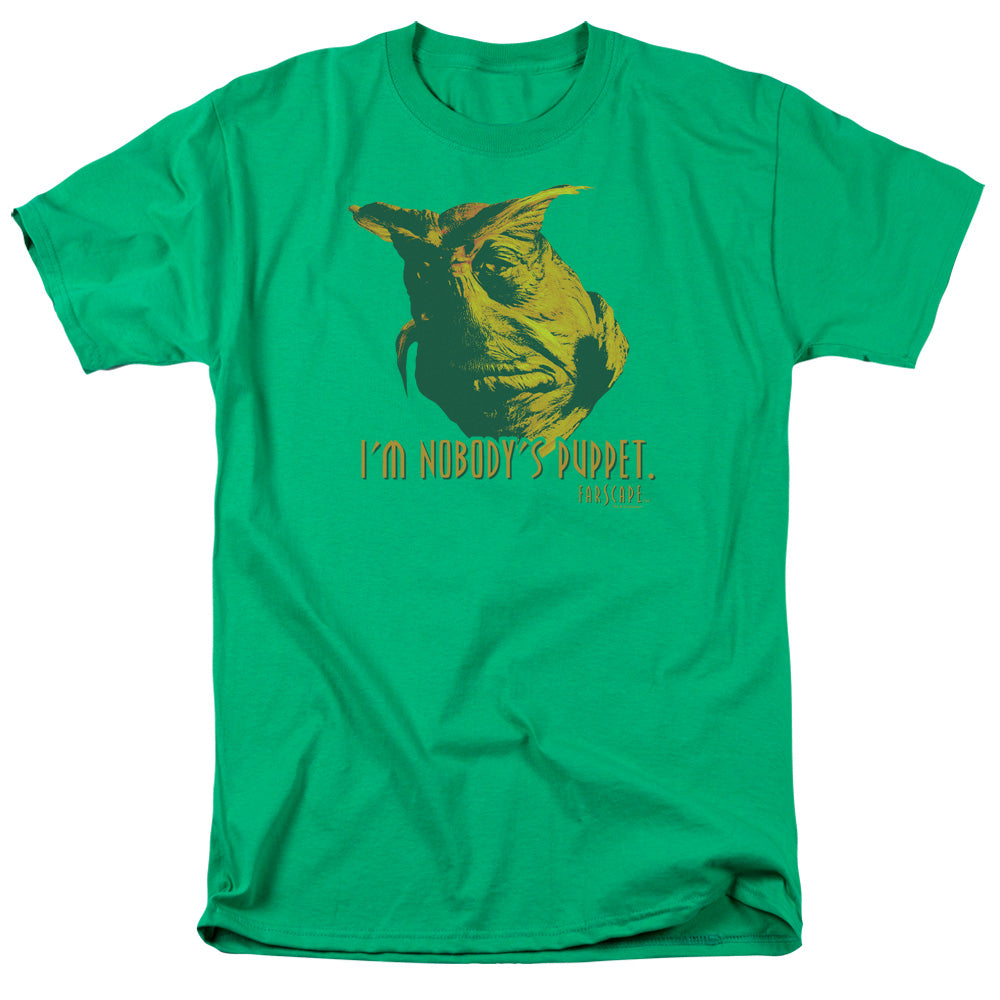 Farscape Nobodys Puppet Mens T Shirt Kelly Green