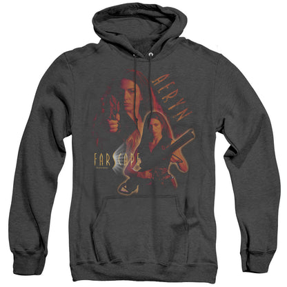 Farscape Aeryn Heather Mens Hoodie Black