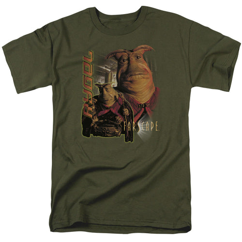 Farscape Rygel Mens T Shirt Military Green