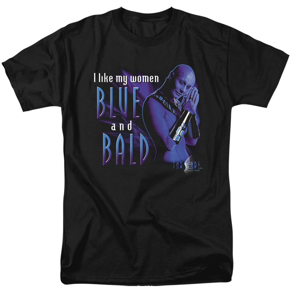 Farscape Blue And Bald Mens T Shirt Black