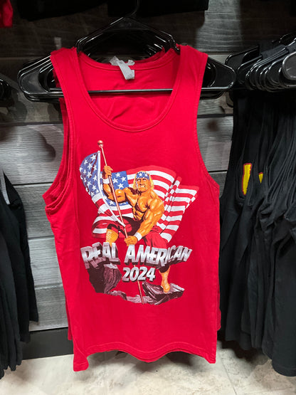 Hulk Hogan Real American Victory Mens Tank Top Shirt