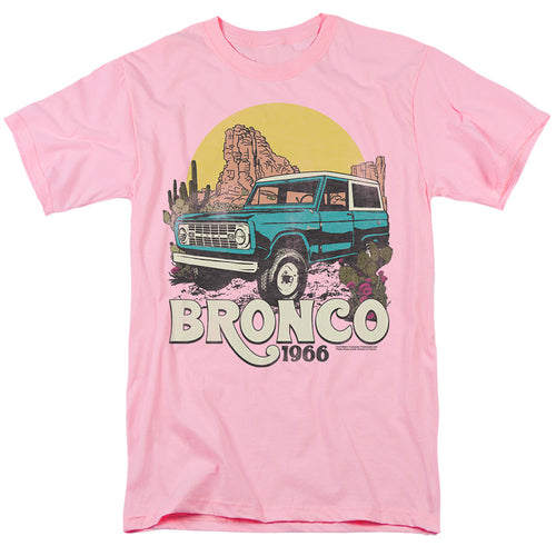 Ford Bronco Bronco Desert Ride Mens T Shirt Pink