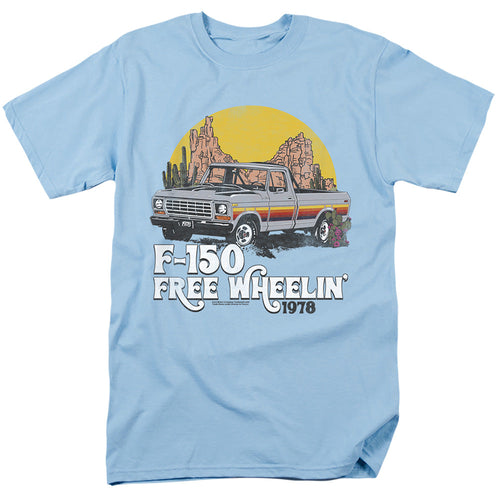 Ford Bronco F150 Desert Ride Mens T Shirt Light Blue