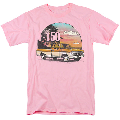 Ford Bronco F150 At The Beach Mens T Shirt Pink