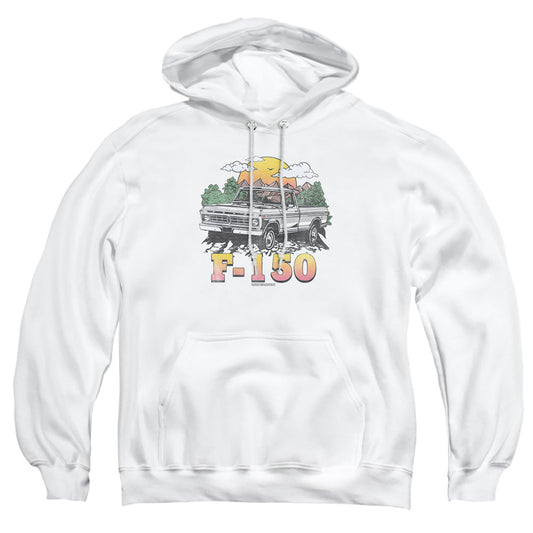 Ford Bronco F150 Mountain Ride Mens Hoodie White
