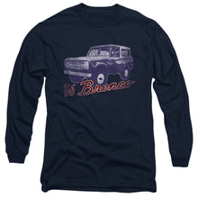 Load image into Gallery viewer, Ford Bronco 66 Bronco Classic Mens Long Sleeve Shirt Navy Officially Licensed
