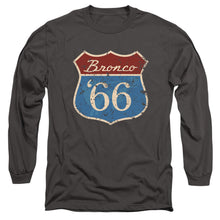 Load image into Gallery viewer, Ford Bronco Route 66 Bronco Mens Long Sleeve Shirt Charcoal Officially Licensed
