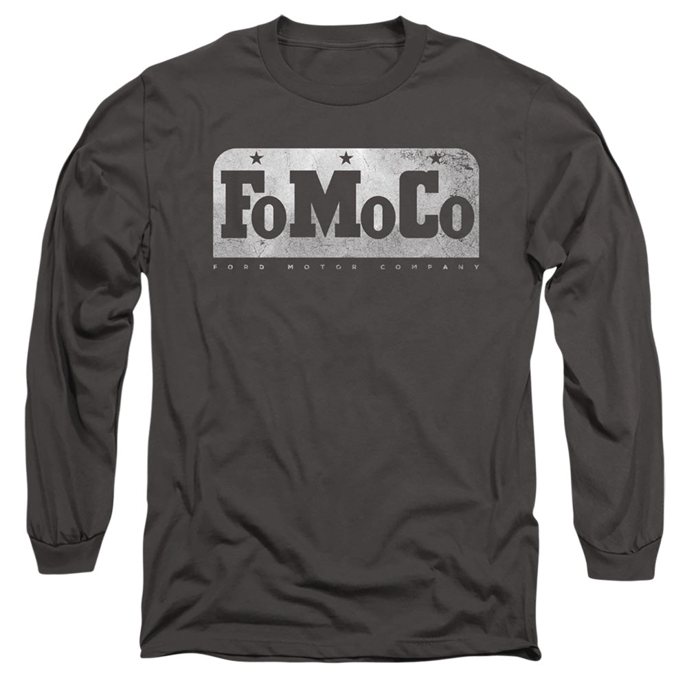 Ford Fomoco Mens Long Sleeve Shirt Charcoal Officially Licensed
