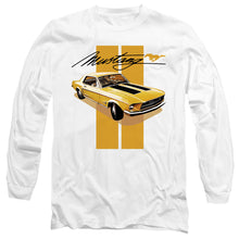 Load image into Gallery viewer, Ford Mustang Stang Stripes Mens Long Sleeve Shirt White Officially Licensed

