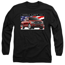 Load image into Gallery viewer, Ford Trucks F 150 Flag Mens Long Sleeve Shirt Black Officially Licensed
