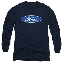 Load image into Gallery viewer, Ford Dimensional Logo Mens Long Sleeve Shirt Navy Officially Licensed
