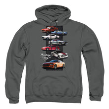 Load image into Gallery viewer, Ford Mustang Mustang Stack Mens Hoodie Charcoal
