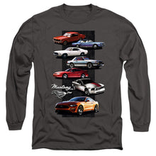 Load image into Gallery viewer, Ford Mustang Mustang Stack Mens Long Sleeve Shirt Charcoal Officially Licensed
