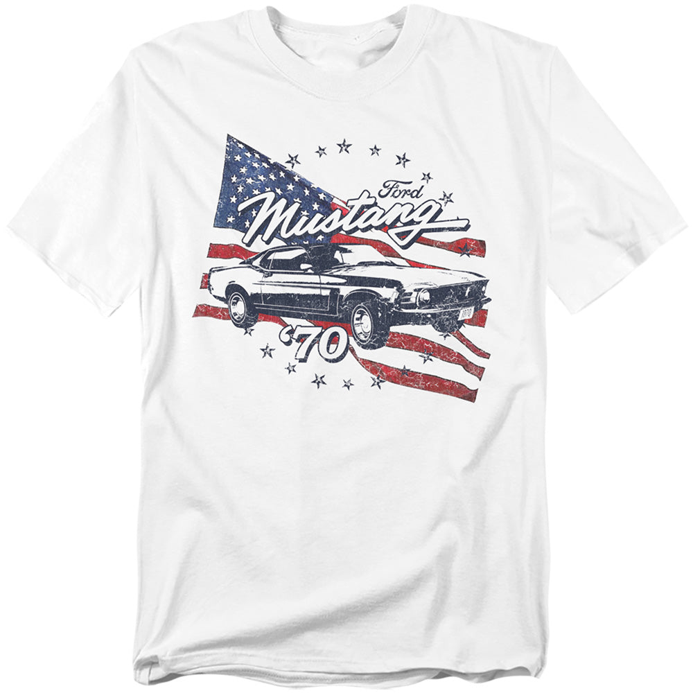 Ford Mustang 70 Mustang Mens T Shirt White