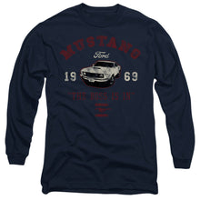 Load image into Gallery viewer, Ford Mustang Mustang The Boss Is In Mens Long Sleeve Shirt Navy Officially Licensed
