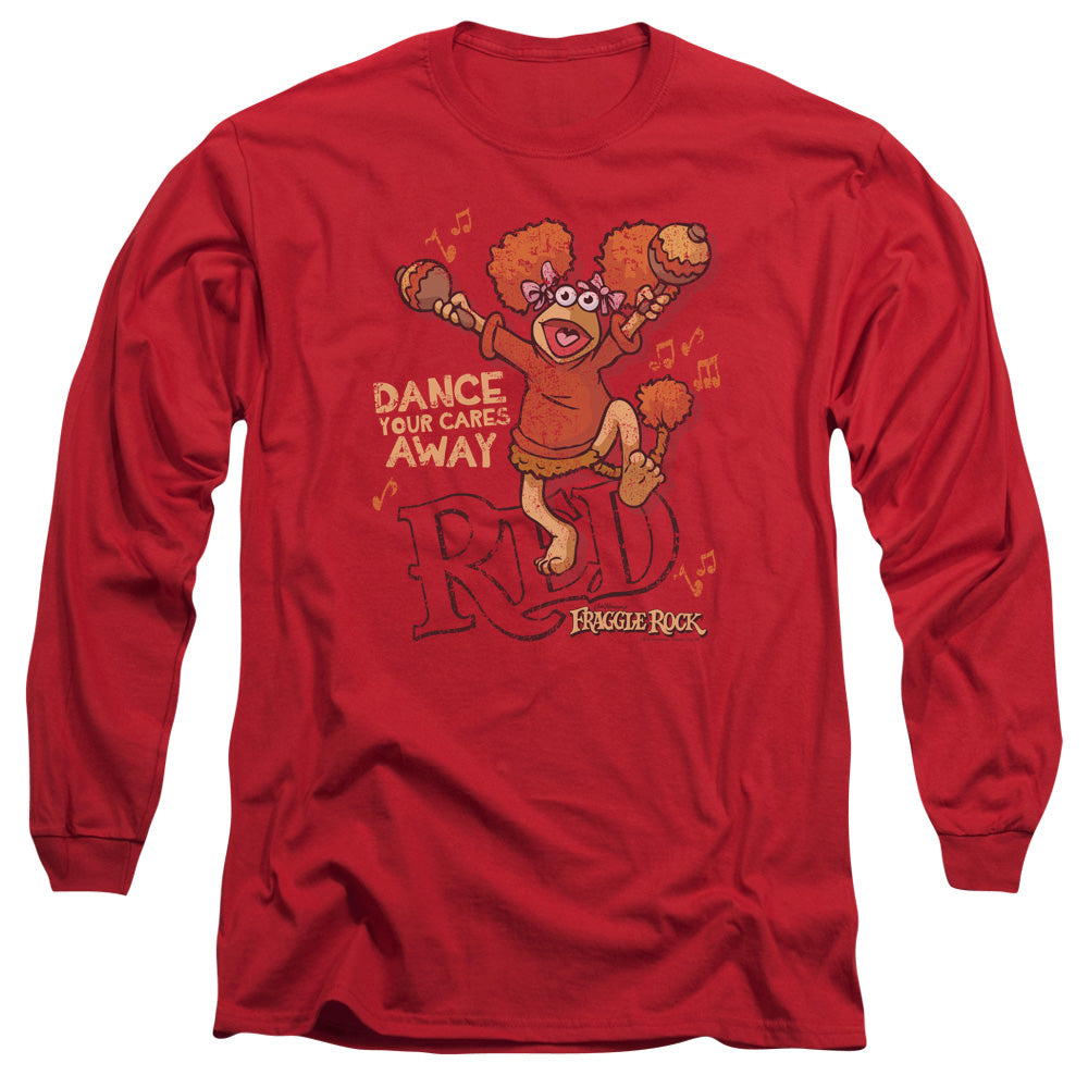 Fraggle Rock Dance Mens Long Sleeve Shirt Red Officially Licensed