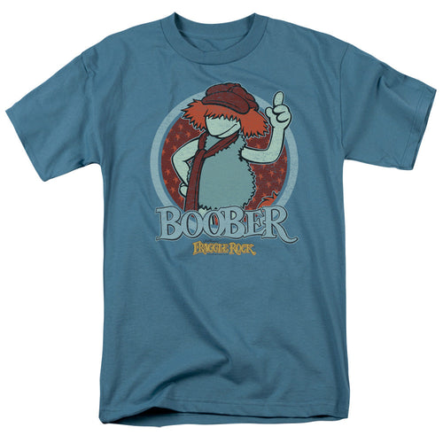 Fraggle Rock Boober Circle Mens T Shirt Slate
