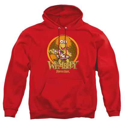 Fraggle Rock Wembley Circle Mens Hoodie Red