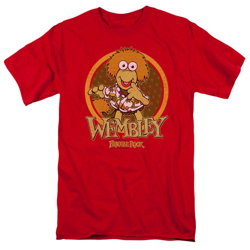 Fraggle Rock Wembley Circle Mens T Shirt Red