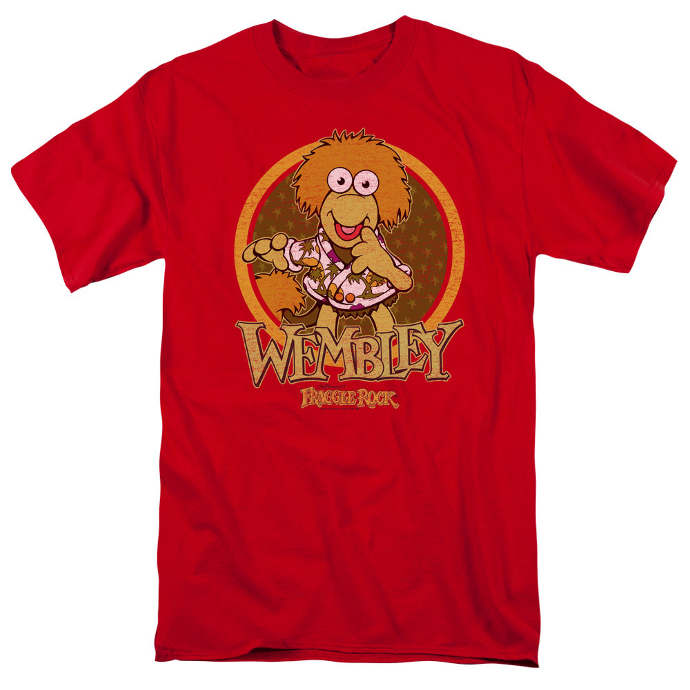 Fraggle Rock Wembley Circle Mens T Shirt Red