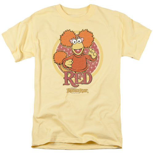 Fraggle Rock Red Circle Mens T Shirt Banana
