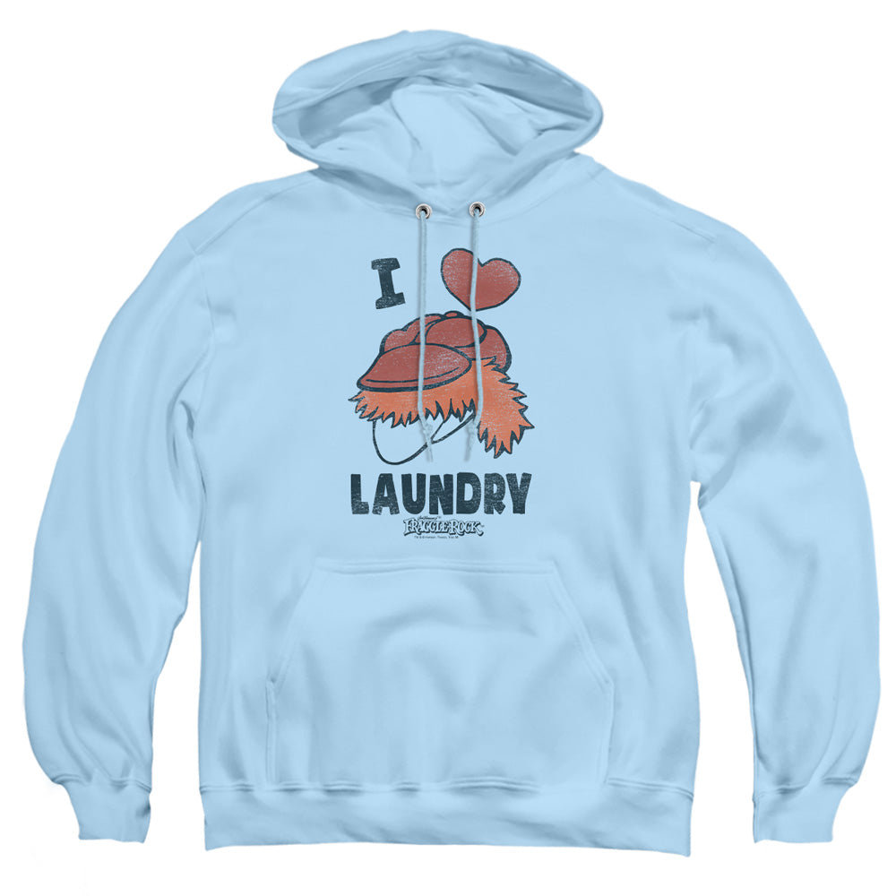 Fraggle Rock Laundry Lover Mens Hoodie Light Blue