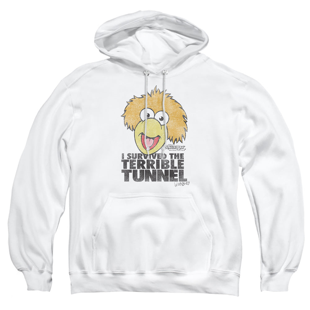 Fraggle Rock Terrible Tunnel Mens Hoodie White