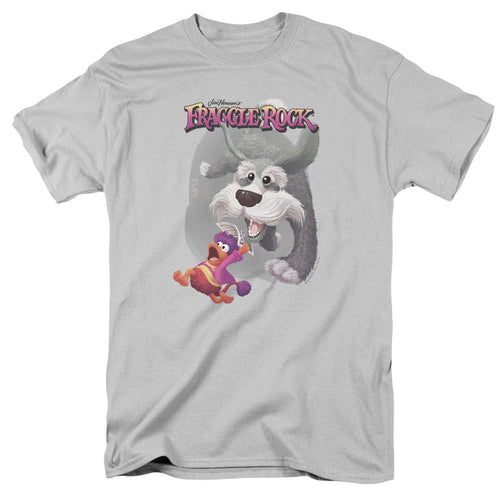 Fraggle Rock In Pursuit Mens T Shirt Silver