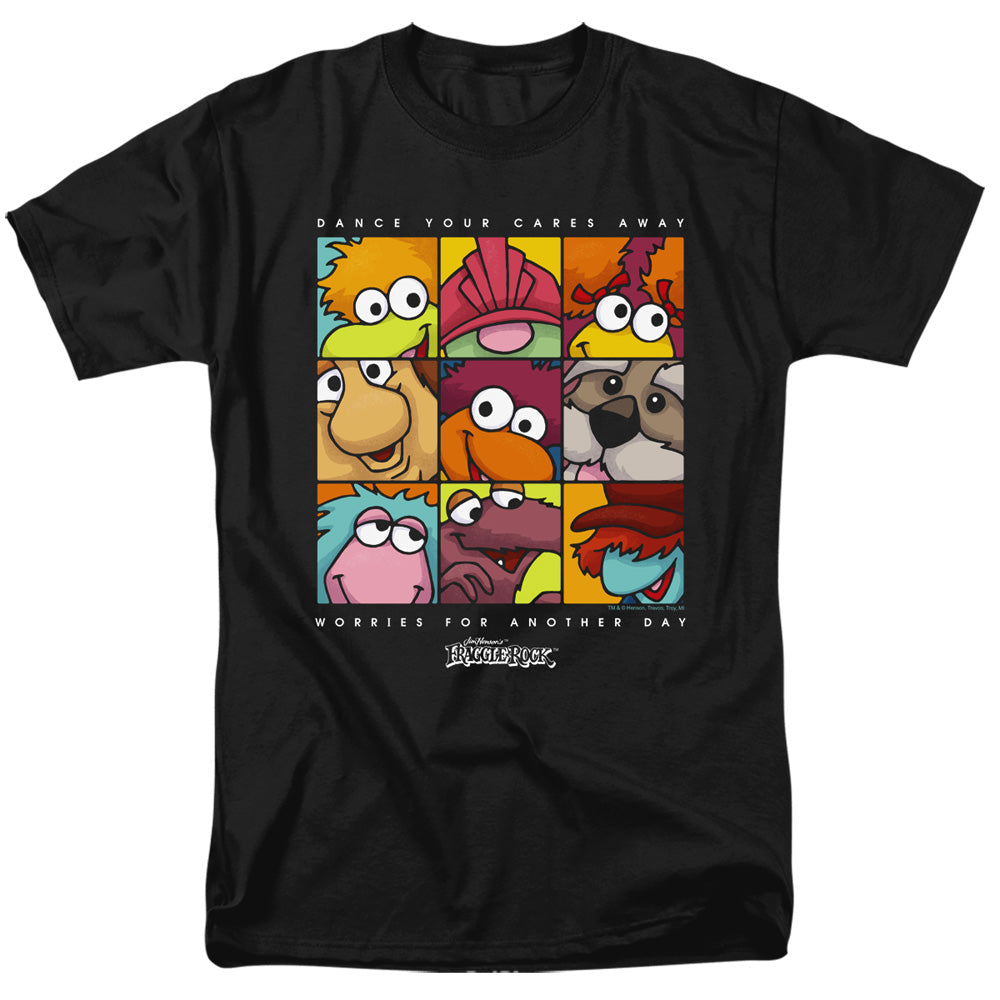 Fraggle Rock Squared Mens T Shirt Black