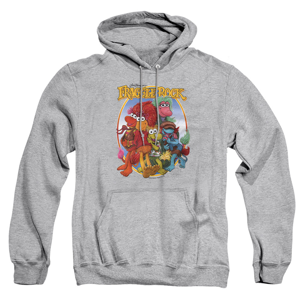Fraggle Rock Group Hug Mens Hoodie Athletic Heather