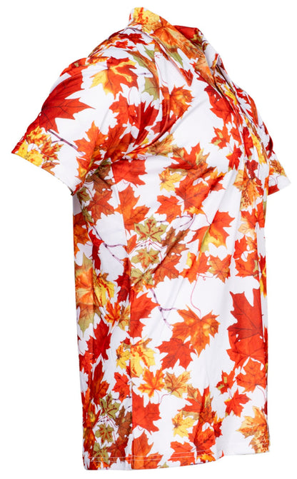 Tyler Durden Maple Leaf Button Up Shirt Adult Halloween Costume Cosplay Shirt