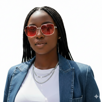 Fight Club Salesman Red Sunglasses