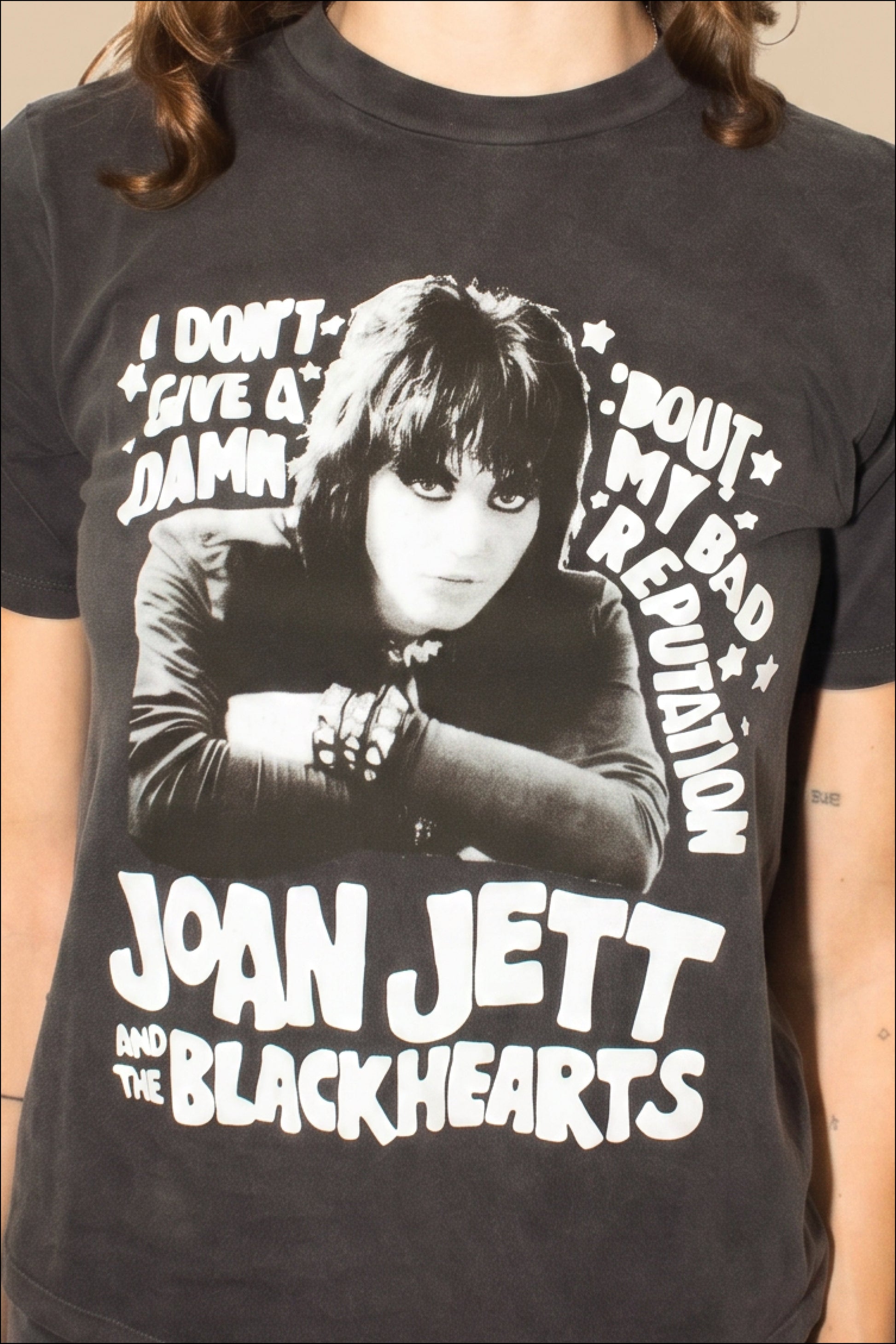 Joan Jett Bad Reputation Tee Womens T Shirt Vintage Black