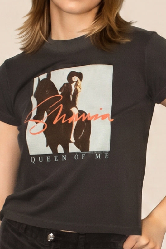 Shania Twain Queen of Me Tee Womens T Shirt Black