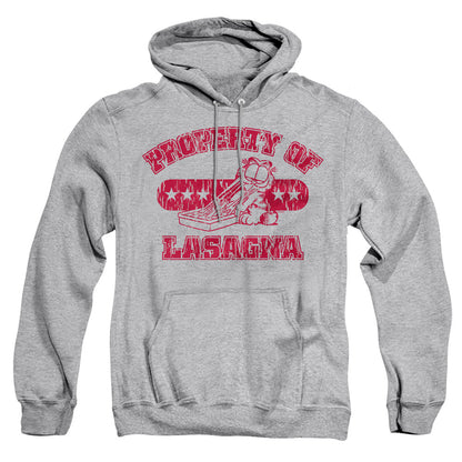 Garfield Property Of Lasagna Mens Hoodie Athletic Heather