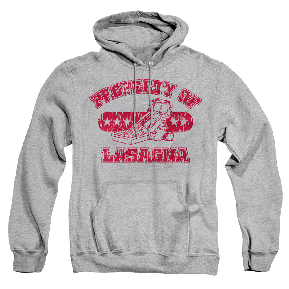 Garfield Property Of Lasagna Mens Hoodie Athletic Heather