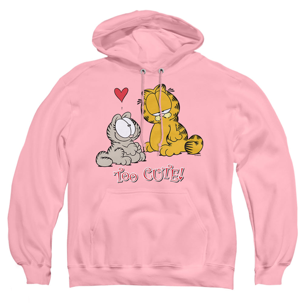 Garfield Too Cute Mens Hoodie Pink