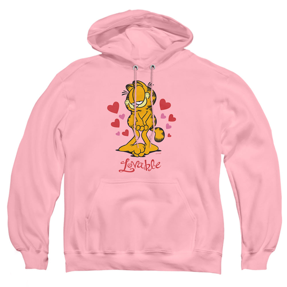 Garfield Lovable Mens Hoodie Pink