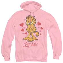 Load image into Gallery viewer, Garfield Lovable Mens Hoodie Pink
