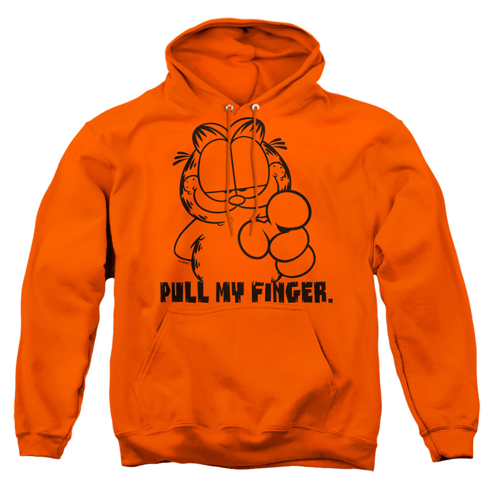 Garfield Pull My Finger Mens Hoodie Orange