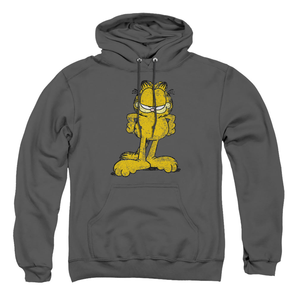 Garfield Big Ol Cat Mens Hoodie Charcoal