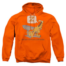 Load image into Gallery viewer, Garfield Attention Span Mens Hoodie Orange
