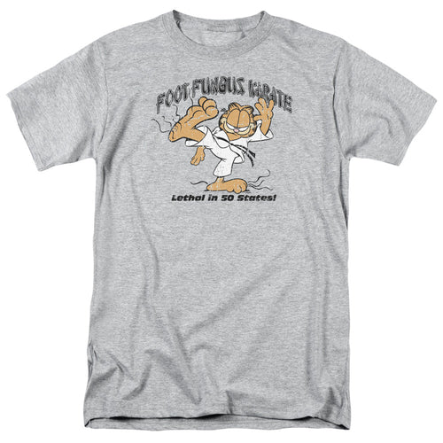 Garfield Foot Fungus Karate Mens T Shirt Athletic Heather