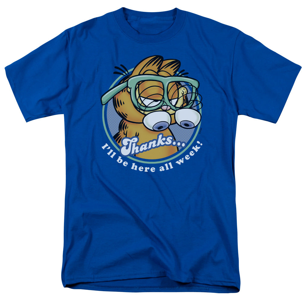 Garfield Performing Mens T Shirt Royal